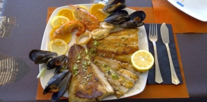 Parrillada de pescado y marisco